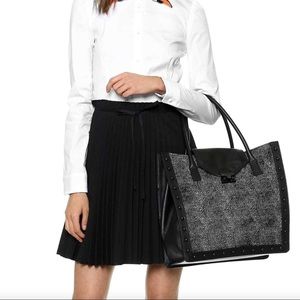 Loeffler Randall Calf Hair Work Tote Large